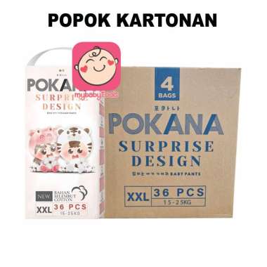 POKANA PANTS MEGA PACK POPOK CELANA S60 M58 L48 XL42 XXL36 SURPRISE - KARTON = XXL36-KTN