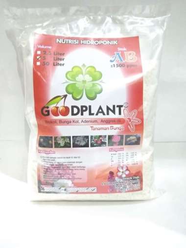 Nutrisi Hidroponik AB mix Good Plant 5 L Bunga ( Merah ) Multicolor