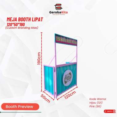 Booth Lipat Hollow 120x50x190