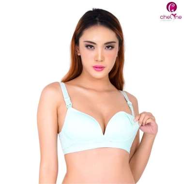 Chelyne BH Menyusui 5803 Busa Tanpa Kawat - Maternity Nursing Bra 40/42 Hijau Muda 42