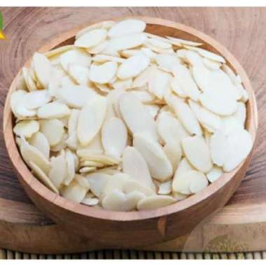 Raw Almond Sliced 1000gram (Irisan Kacang Almond) - Organik - Allmond Iris Mentah