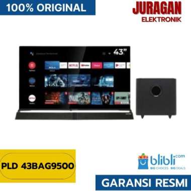 Polytron Tv 43 Inch PLD 43BAG9500 Smart Android Cinemax Soundbar