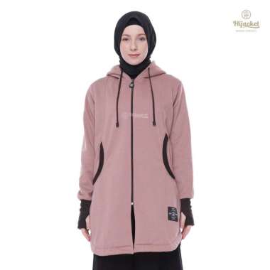 HIJACKET - Jaket Hijaber ELEKTRA Brown | Jaket Wanita Panjang | Outerwear For Hijaber XXL