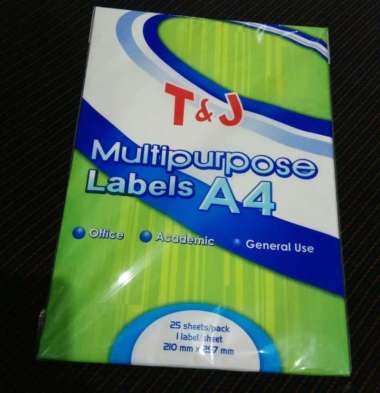 Label Stiker A4 Tom & Jerry / Multipurpose Label A4 isi 25 lembar