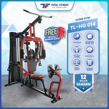 TOTAL FITNESS Alat Fitness Home Gym 1 Sisi Plus Leg Press TLHG-014