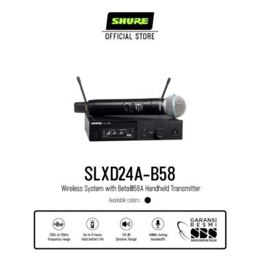 Shure SLXD24A/B58 Wireless System with Beta 58A Handheld Transmitter