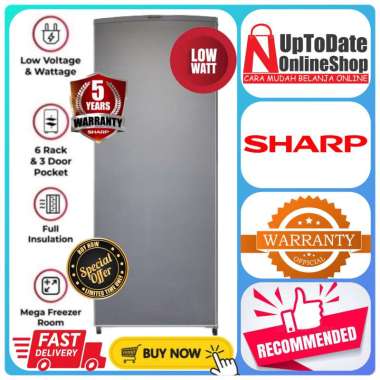 SHARP FREEZER FJM 189 NSS FJM186 AHS 6 RAK FREESER ES BATU ASI SHARP LEMARI ES FREEZER