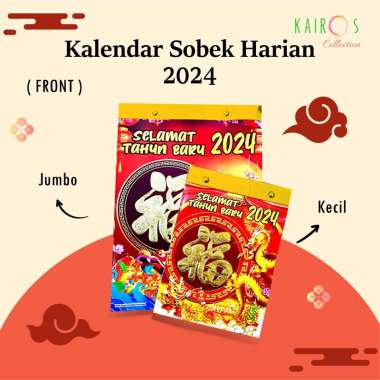 Kalender Sobek Harian Tahun 2024 Hijriyah Jawa Chinese besar