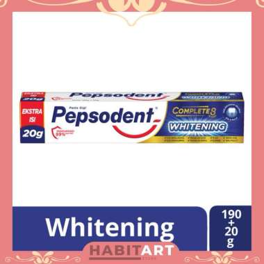 Pepsodent Pasta Gigi Complete 8 Plus Whitening 190 + 20 Gram