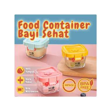 Goto Goldie Food Storage Wadah Tempat Mpasi Peralatan Makan Bayi SQ 160ML PINK