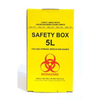 Safety Box 5 Liter / Tempat Sampah Medis