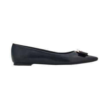 [12.12 Dealcember] Ferragamo New Vara Plate Ballet Flats Black 6 Black
