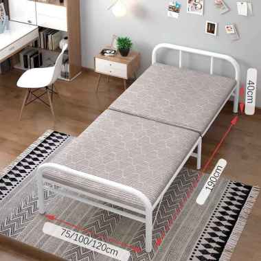Tidur Lipat Tempat Tidur Lipat Multifungsi Portabel 190x120cm Ranjang ganda