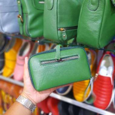 VERISH DOMPET KULIT ASLI PRDOUK GARUT TERLARIS DOMPET WANITA Hijau