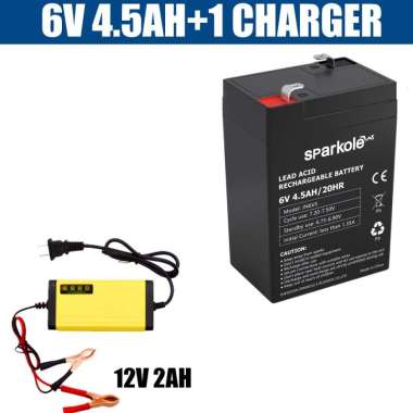 Aki Kering Motor atau Aki Kering Original 12V 12 atau 8AH Baterai Accu Murah 6V4.5A+level baterai