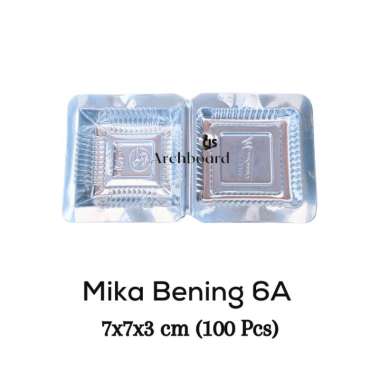 Mika Bening 6A - Plastik Mika Kemasan Kue 6A ( 100 Pcs) - KPM-6A