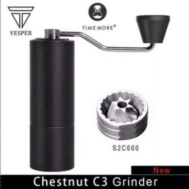 TIMEMORE CHESTNUT C3 S2C BURR COFFEE GRINDER ADJUSTABLE / GRINDER KOPI - LORENA GRINDER C3BLACK