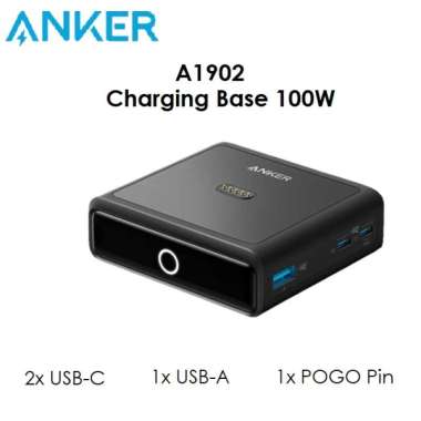 ANKER A1902 - ANKER 100W Charging Base - 3 Port USB and 1 Pogo Pin