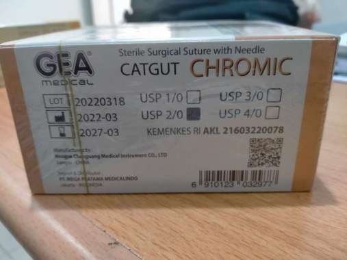 GEA MEDICAL Catgut Chromic 3/0 Jarum 2/0