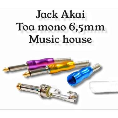 Jack Akai Mono 6.5mm / Jack Toa Jack Berkualitas Music House Jack Microphone Mono