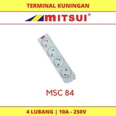 Stop Kontak Mitsui 4 Lubang MSC 084 / Terminal Mitsui 4 Lubang Terminal Kuningan