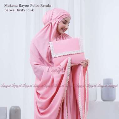 Jumuna - Mukena Dewasa Rayon Renda Salwa DUSTY PINK