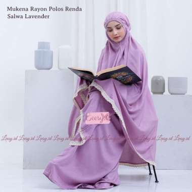 Jumuna - Mukena Dewasa Rayon Renda Salwa LAVENDER