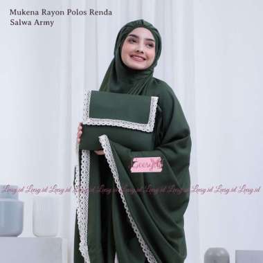 Jumuna - Mukena Dewasa Rayon Renda Salwa ARMY