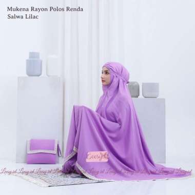 Jumuna - Mukena Dewasa Rayon Renda Salwa LILAC