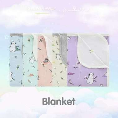 Baabaasheepz x Mmehuillet Blanket Double Layer Flamingo / Baabaasheepz Blanket ADULT LILAC