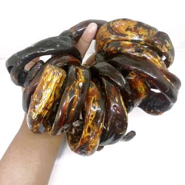 gelang akar bahar merah kristal jumbo h393