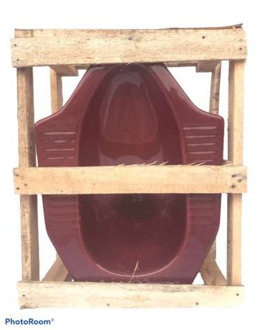 Kloset Jongkok Merk Toho Bahan Keramik Glasur Maroon