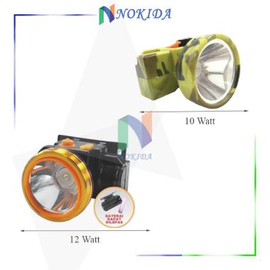 Nokida Senter Kepala Himitsu 10 Watt /lampu Emergency / Senter / Led / Lampu HY-10M 12 watt