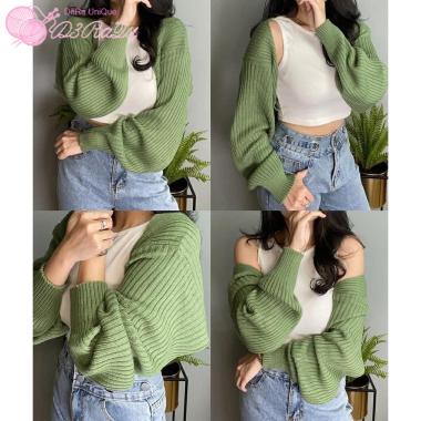 DeRa UniQue Liam Oversize Crop Bolero Cardigan PREMIUM Mint