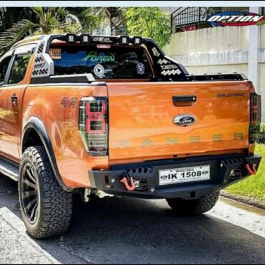 option rear bumper sporty ford ranger 2012 - on Black