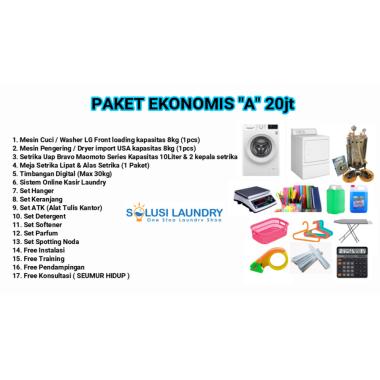 Paket Ekonomis Laundry / Paket Lengkap usaha laundry