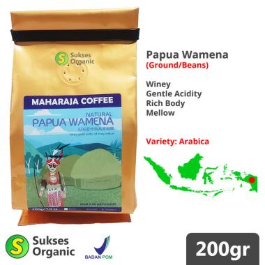 Kopi Papua Wamena BIJI Arabica Maharaja Coffee 200gr