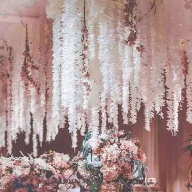 SK-C744 Bunga Juntai Artificial Dekorasi Wedding Bunga Plastik / Tanaman Rambat Bunga Hias Dekorasi 