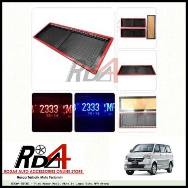 Plat Nomor Mobil Akrelik Lampu Biru APV Arena