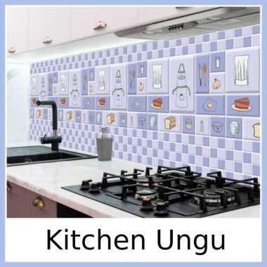 Wallpaper Wall Stiker Sticker Marmer Kitchen Dapur Murah Anti Minyak Anti Air / Minyak 60 X 100 Cm M