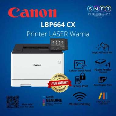 Printer Canon A4 F4 Laser Colour - LBP 664cx - Original Colour GARANSI