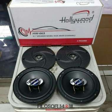PROMO SPEAKER MOBIL COAXIAL 6INCH HOLLYWOOD HW-663 TERBARU