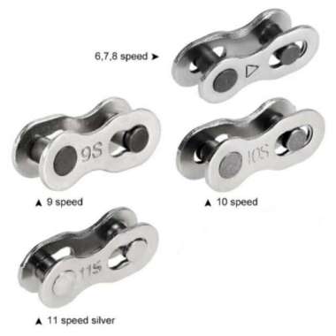 CHAIN CONNECTOR SAMBUNGAN RANTAI SEPEDA ROADBIKE/MTB/SELI WARNA SILVER 6-7-8 SPEED