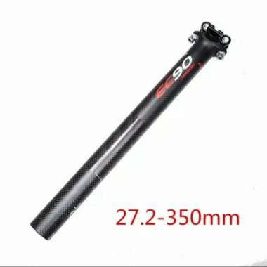 SEATPOST SERAT CARBON 3K GLOSSY SEPEDA ROADBIKE 27.2 EC90