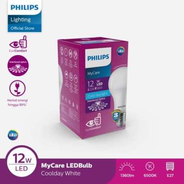 Philips Lampu LED Bulb MyCare 12W E27 6500K 230V - Putih
