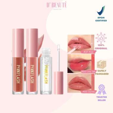 PINKFLASH Oh My Gloss Glossy Lip Gloss Moisturizing Shine and Shimmer Plumping Lip Glow Lip Care Gla