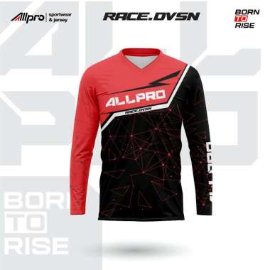ALLPRO BAJU JERSEY RACING SEPEDA DOWNHILL MOTORCROSS SERI ALL RACE 01 RED M
