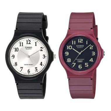 JAM TANGAN COUPLE ORIGINAL CASIO MQ 24 7B3 WITH CASIO MQ 24S 8B JAM COUPLE ORIGINAL CASIO MQ-24-7B3