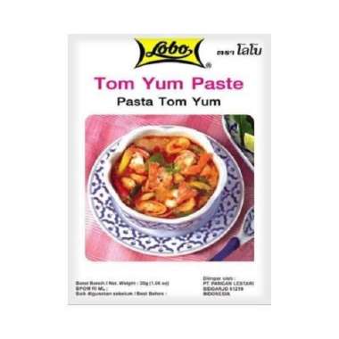 Lobo Tom Yum Tomyum Paste Pasta Tomyam Bumbu Khas Thailand 30gr