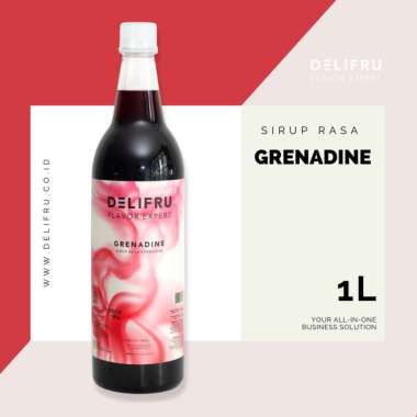 Delifru Syrup Grenadine - Sirup Delima 1 Liter